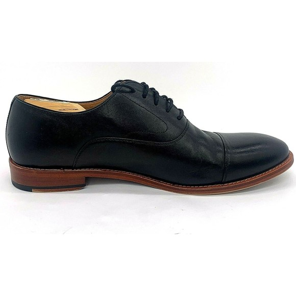 Warfield & Grand Mens Fremont Oxford Leather Dress Shoes Cap Toe Black Sz US 11 main image 6